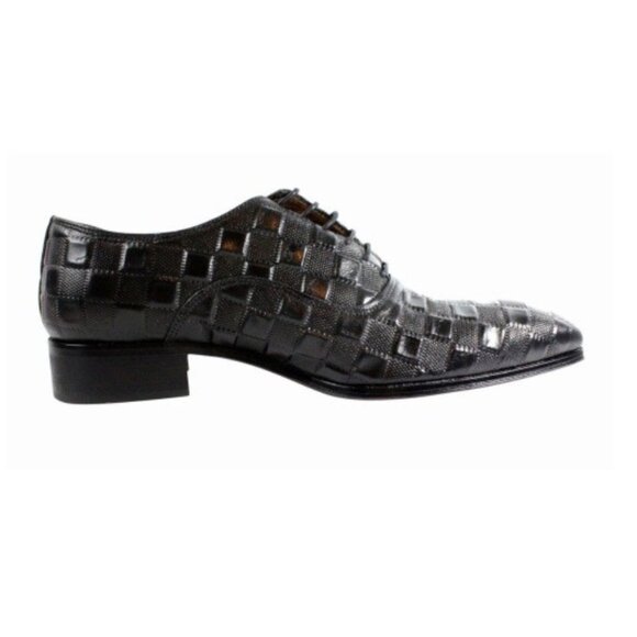 Zan Black Oxford Shoes, Men’s Leather Shoe main image 7